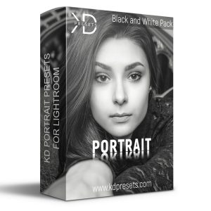 پک پریست های لایت روم عکس پرتره سیاه و سفید KDPresets - PORTRAIT PACK | B & W